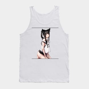 Cute Neko Girl Tank Top